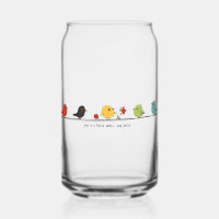 Colourful Birds Glass Tumbler 