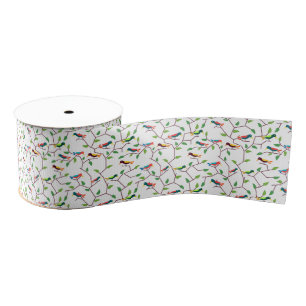 Colourful Birds Grosgrain Ribbon