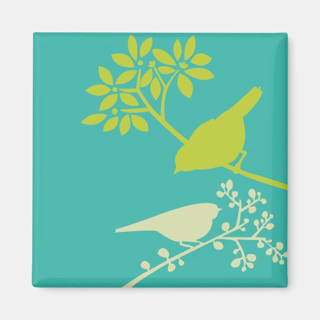Colourful Birds Magnet (Front)