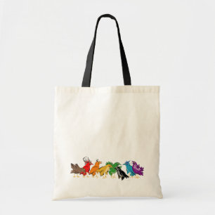 Colourful Birds of a Feather Tote Bag