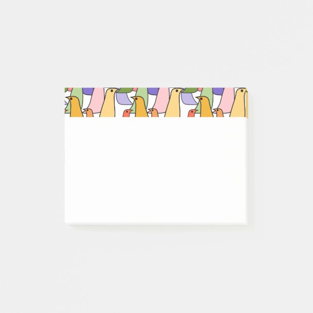 Colourful Birds  Post-it Notes (Front)