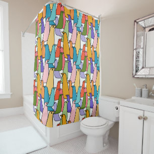 Colourful Birds Shower Curtain