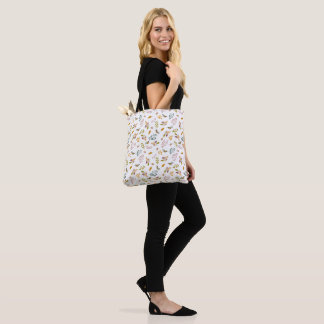 Colourful birds tote bag