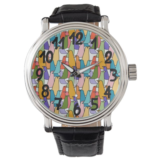 Colourful Birds  Watch (Front)