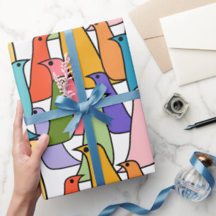 Colourful Birds Wrapping Paper