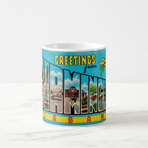 Colourful Birmingham AL Greeting Mug