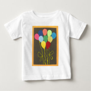 Colourful Birthday Balloons Graphic Art Design Baby T-Shirt