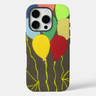 Colourful Birthday Balloons Graphic Art Design iPhone 16 Pro Case