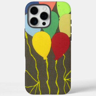 Colourful Birthday Balloons Graphic Art Design iPhone 16 Pro Max Case