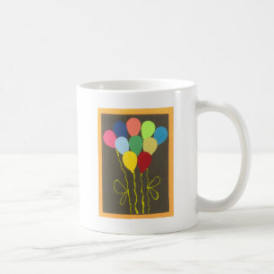 Colourful Birthday Balloons Graphic Art Design Coffee Mug
