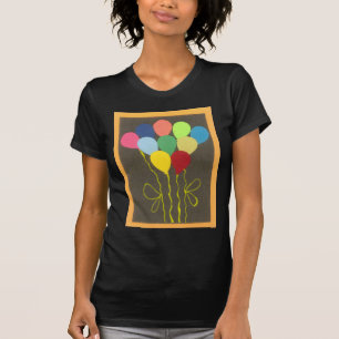 Colourful Birthday Balloons Graphic Art Design T-Shirt