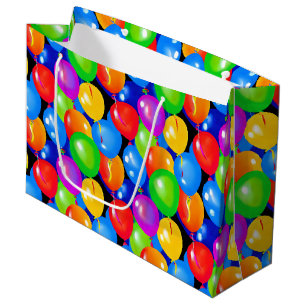 Colourful Birthday Balloons Large Gift Bag