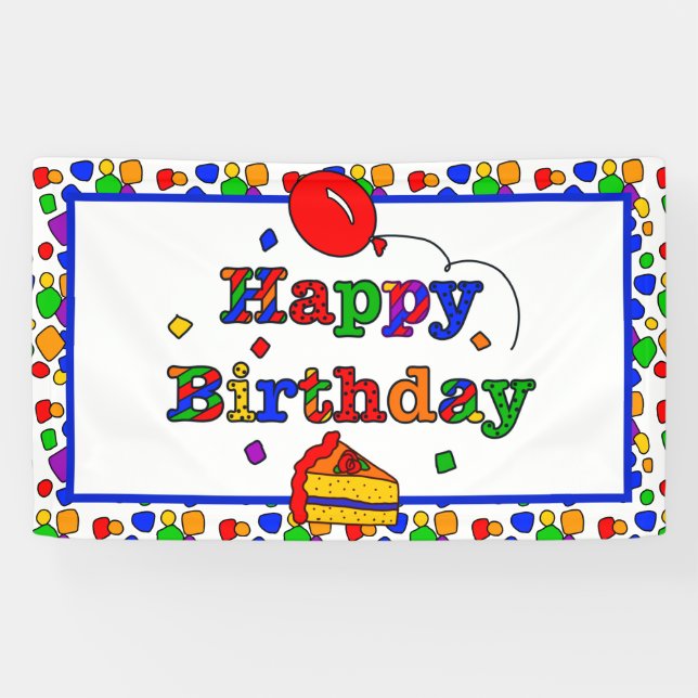 Colourful Birthday Banner (Horizontal)