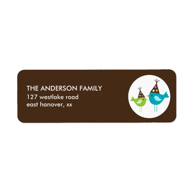 Colourful Birthday Birds (Front)