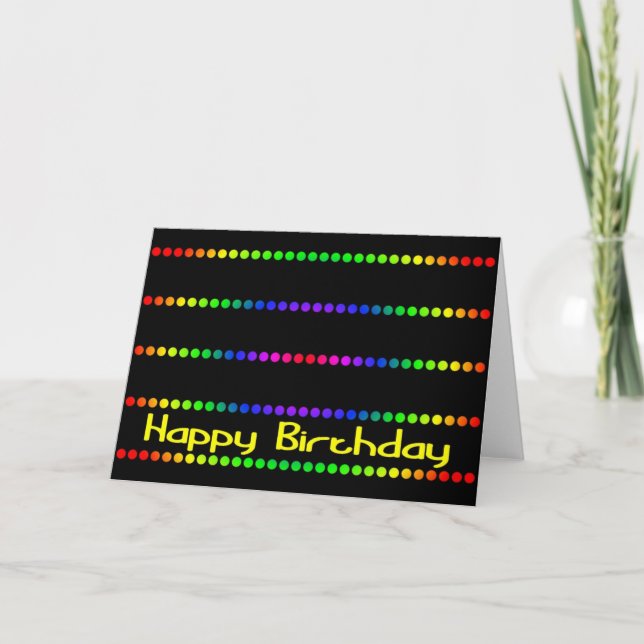 Colourful Birthday Card (Front)