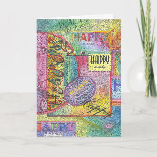 "Colourful" Birthday Card