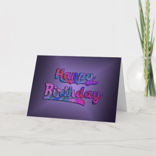 Colourful Birthday Card (Front)