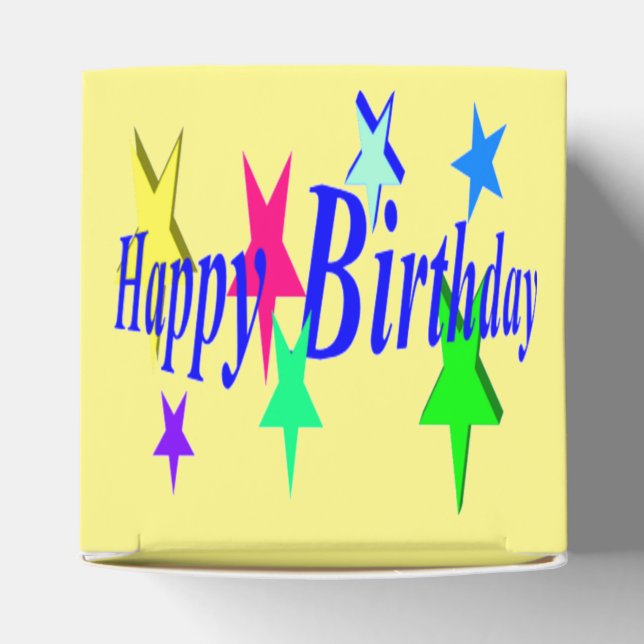 Colourful Birthday Favour Box (Top)