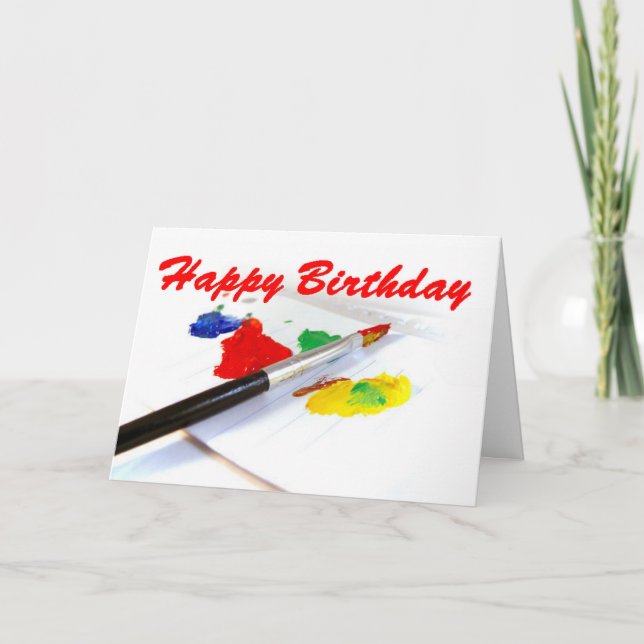 Colourful Birthday Greeting Card (Front)