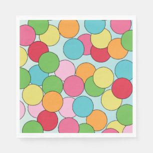 Colourful Birthday Gumball Theme Party GumballPart Napkin