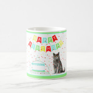 Colourful Birthday Mug From the Cat