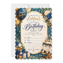 Colourful Birthday Party Invitation – Fun & Festiv