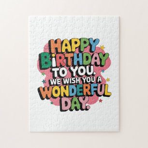 Colourful Birthday Wishes Jigsaw Puzzle