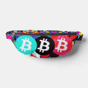 Colourful Bitcoin (Vibrant HD) Bum Bags