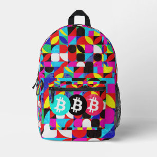 Colourful Bitcoin (Vibrant HD) Printed Backpack