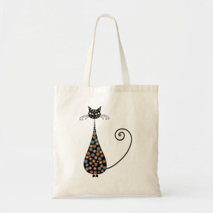 Colourful Black Cat Tote Bag