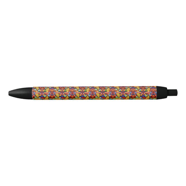 colourful black ink pen (Front)