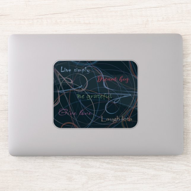 Colourful & Black Lettering & Abstraction (Computer)