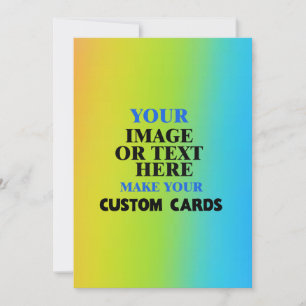 Colourful Blank Rainbow Template, Create Your Own Announcement