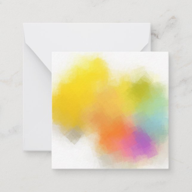 Colourful Blank Template Elegant Custom Abstract (Front)