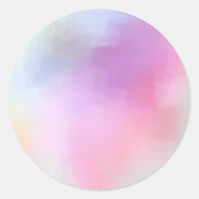 Colourful Blank Template Modern Abstract Elegant Classic Round Sticker (Front)
