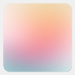 Colourful Blank Template Yellow Pink Blue Purple Square Sticker