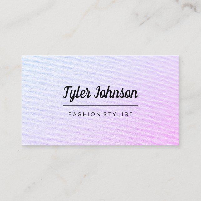 Colourful Blend / Paper Texture Business Card (Front)