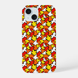 Colourful blob all over print iphone 15 case