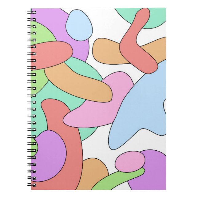 Colourful Blob Notebook (Front)