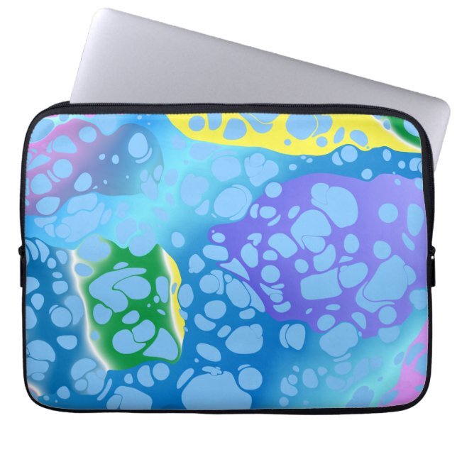 Colourful Blobs Laptop Sleeve (Front)