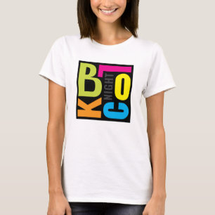 Colourful Block Party Front & Back T-Shirt