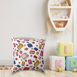 Colourful Block Pattern Drawing Kids Room  Cushion