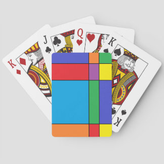 "Colourful Blocks" Playing Cards
