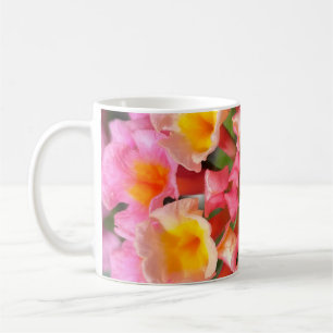 Colourful Blooming Lantana Flower Cluster Classic  Coffee Mug