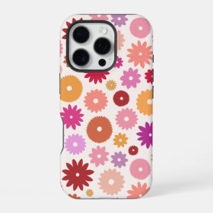 Colourful Blooms Big Pattern iPhone 16 Pro Case