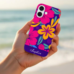 Colourful Blooms-Dopamine Style-Retro Flowers iPhone 16 Case