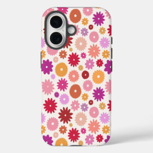 Colourful Blooms Pattern iPhone 16 Case
