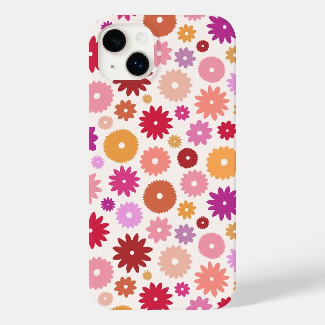 Colourful Blooms Pattern Case-Mate iPhone Case (Back)