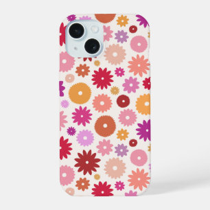 Colourful Blooms Pattern iPhone 15 Case