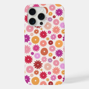 Colourful Blooms Repeat Pattern iPhone 15 Pro Max Case